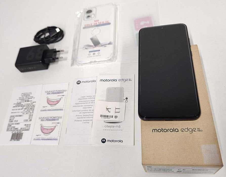 Jak Nowa | Motorola Edge 30 Neo | Black Onyx | Gwarancja