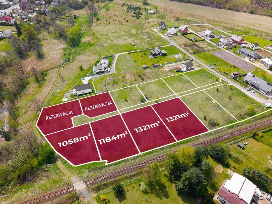 Działka budowlana 1321 m² | Orzesze | Ul. Tropicieli |  MPZP | Media | Nowe osiedle