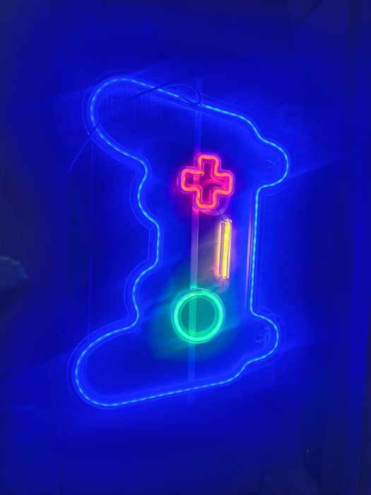 Neon LED lampka na ścianę