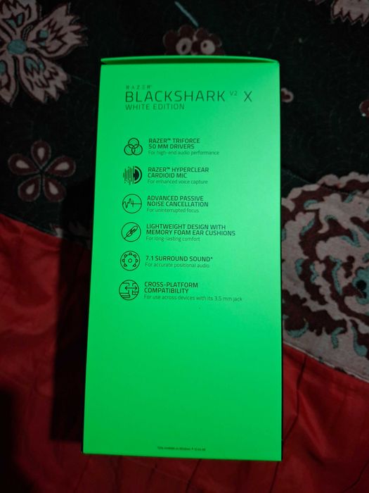 Razer Blackshark V2 X 7.1 Branco NOVO/SELADO/FATURA