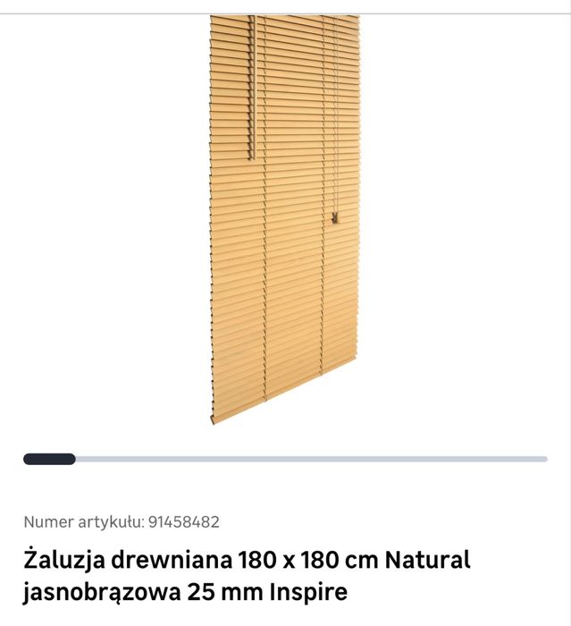 Zaluzja drewniana 180x180