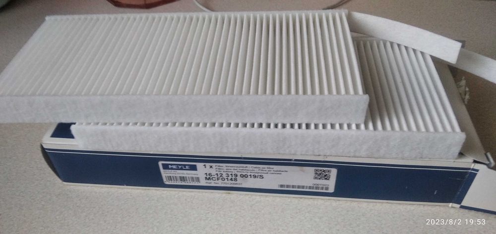 Фільтр салону для автомобілів РЕНО КЕНГУ від 2008р