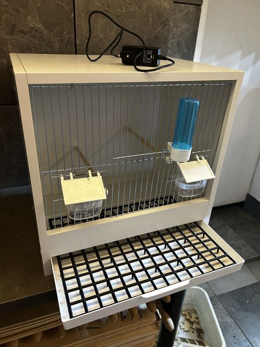 Klatka na ptaki kanarek amadyna zeberka biała