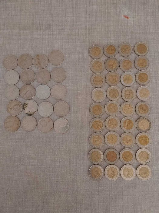 Moedas de 100 e 20 escudos
