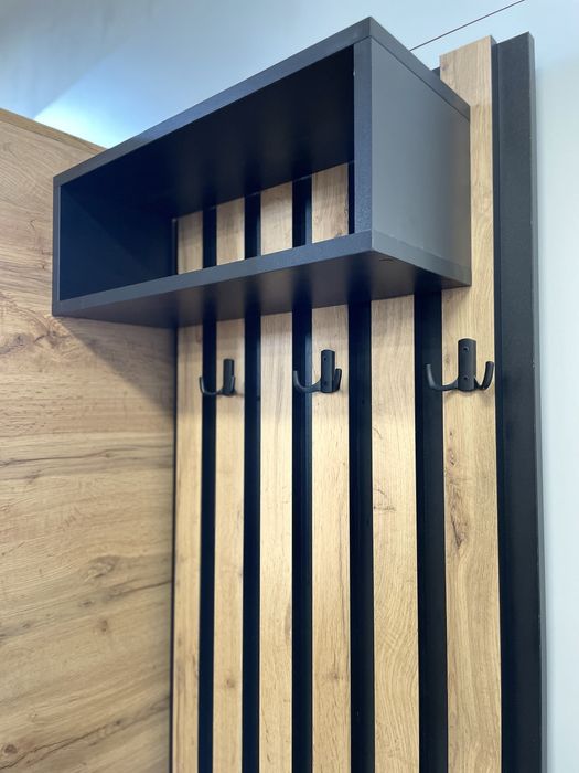 Graderoba, szafka na buty z wieszakami na kurtki, szafka na buty,