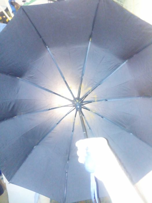 Парасолька чорна, автоматична, 100х57 см.