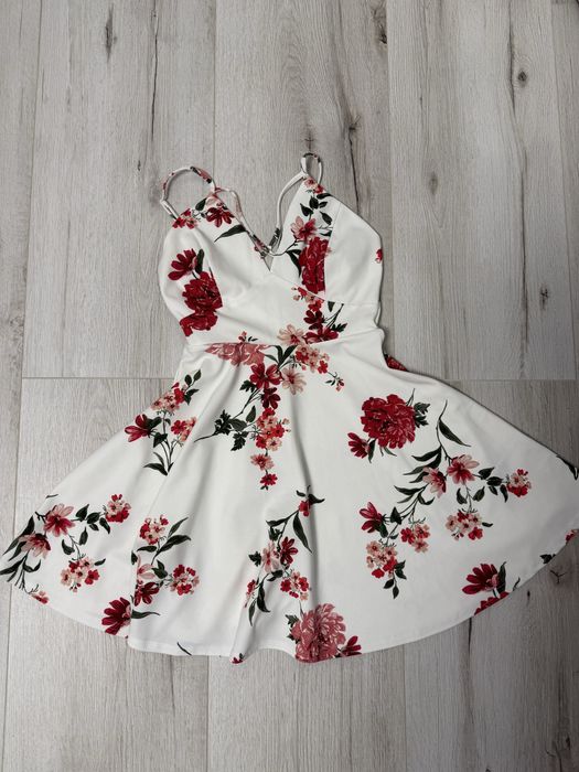 Сукня міні у квітковий принт