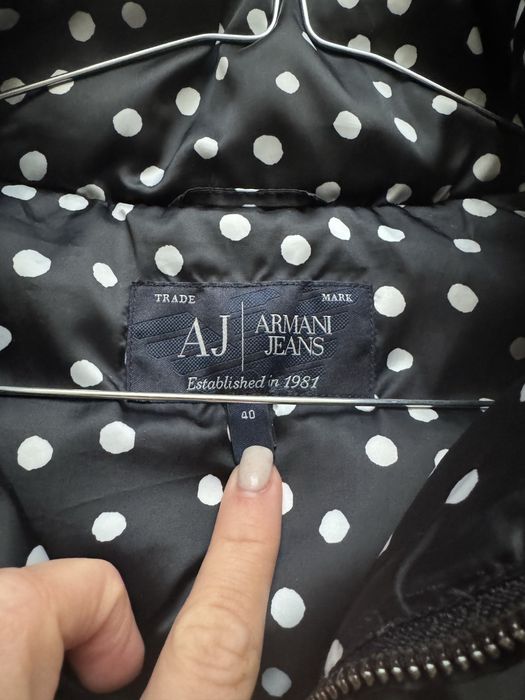 Жіночий пуховик від Armani Jeans оригінал