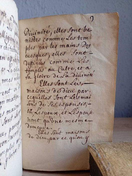 Stary Manuskrypt ok. 1780 Refleksje nad Życiem Zakonnym Theresy Lymard   - Pamiętnik