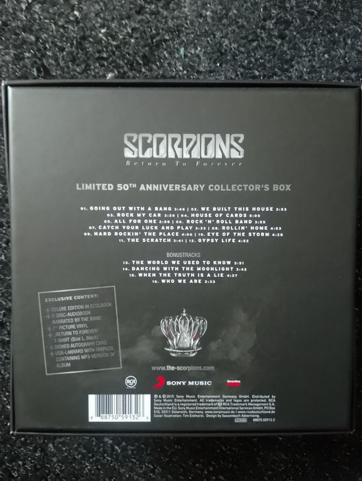 Box Scorpions CDs e vinil de luxe edition limited