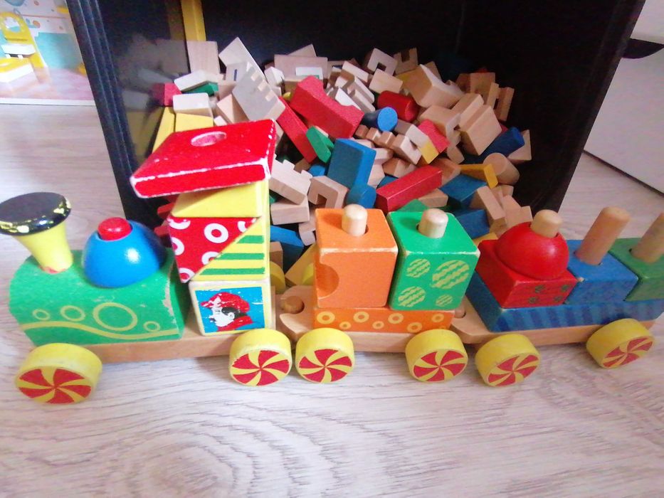 Klocki drewniane 280szt.