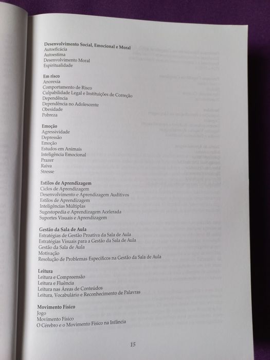 A Aprendizagem e o Cérebro de Sheryl Feinstein, editora Piaget