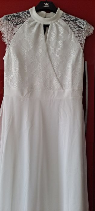suknia sukienka ślubna wesele ślub przyjęcie święta bal 40 L 42 xl