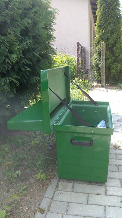 Ławka - skrzynka na cmentarz do ogrodu