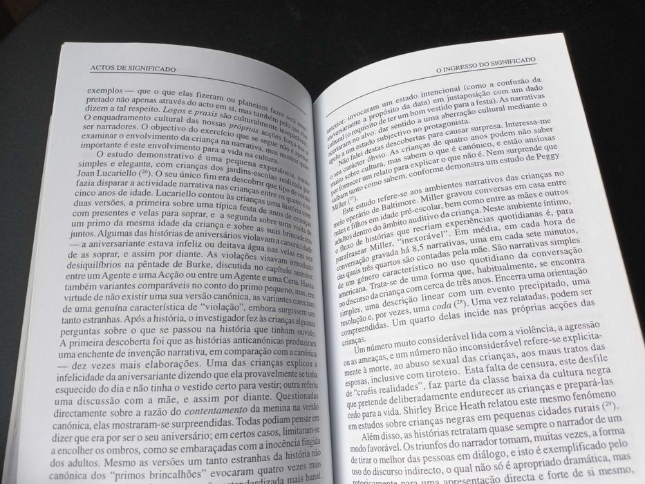 "Actos de Significado - Para uma Psicologia Cultural" Jerome Bruner