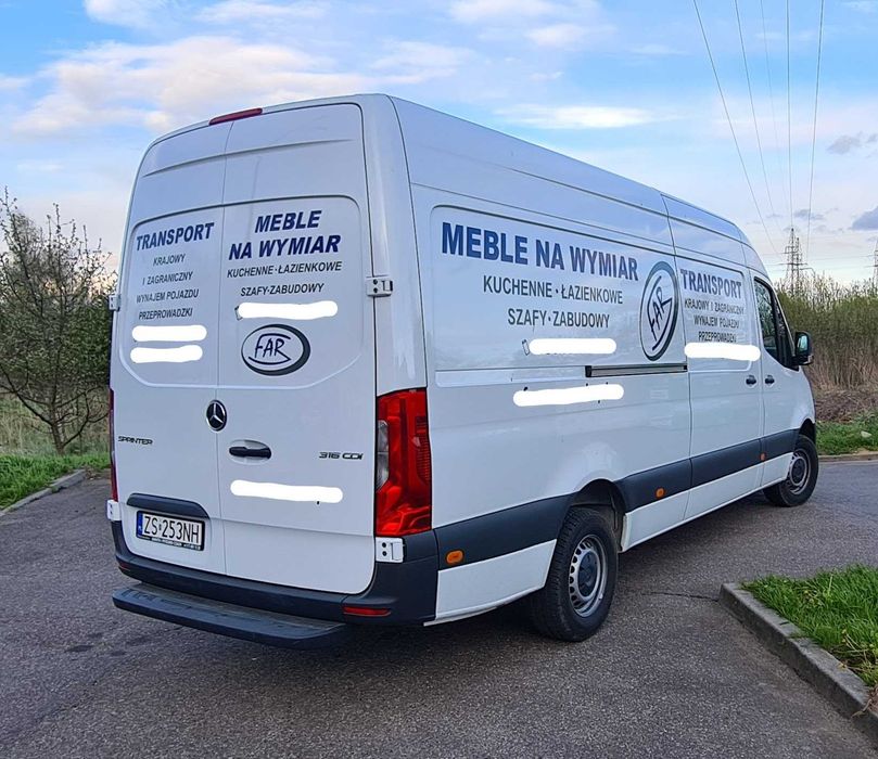 Wynajem samochodu dostawczego, busa, transport, przeprowadzki