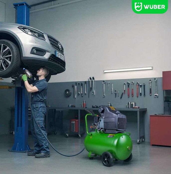 Компресор масляний Wuber 50 л 227 л/хв 8 бар компрессор воздушный ‼️ повітряний автомобільний для фарбування електричний воздушный электрический