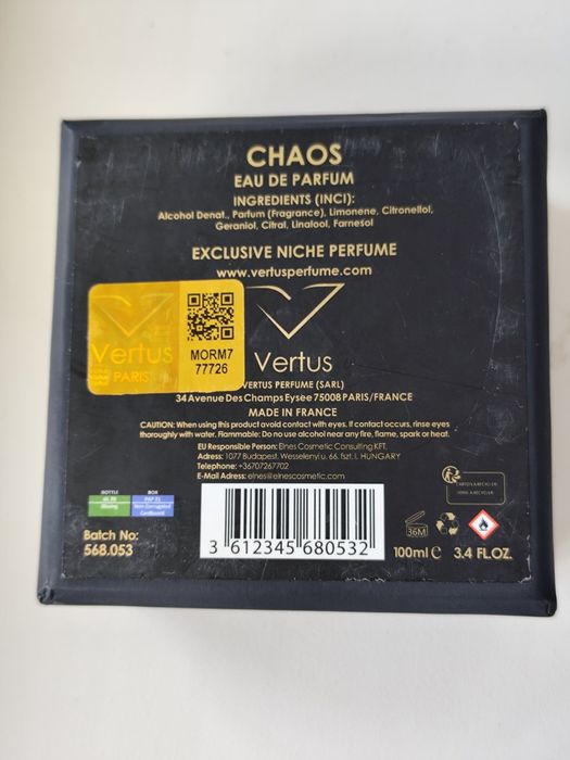 Vertus Chaos 100 ml.