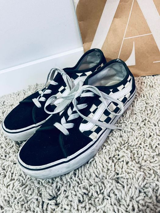 Vans vansy old skool 38 czarno białe w kratkę