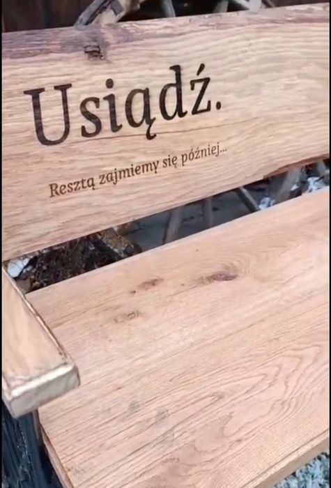 Ławka dębowa  solidna