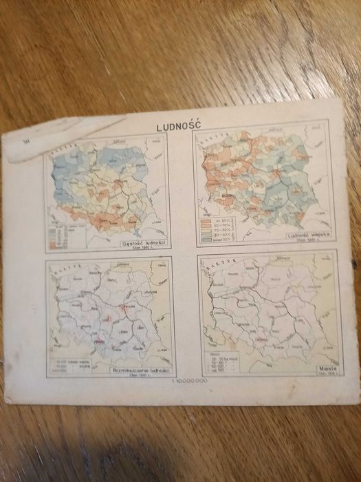 Stary mały atlas Polski