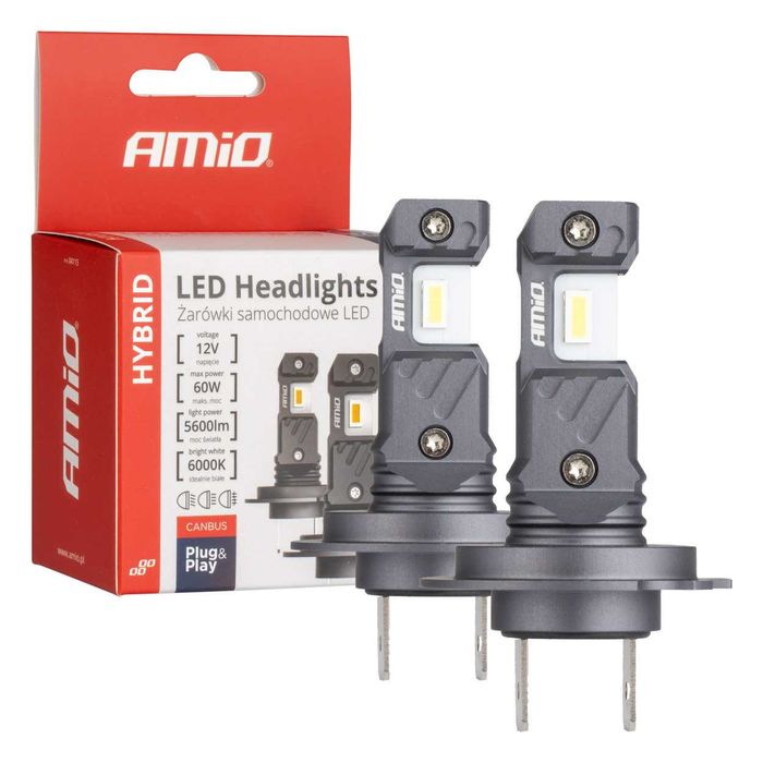 Żarówki led H7 Hybrid mocne 5600lm 6000k
