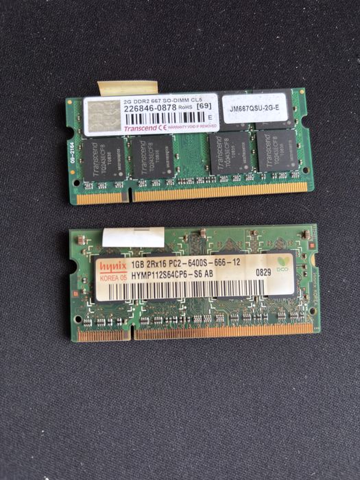 Kosci RAM DDR2 1GB i 2 GB