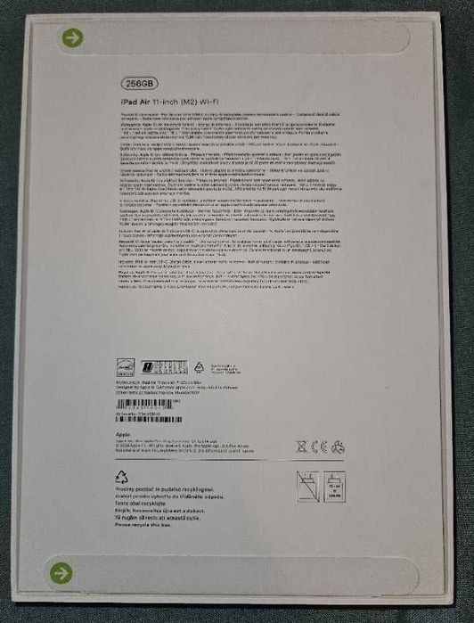 Pad Air 11 - inch (M2) 256GB Nowy Nieodpakowany