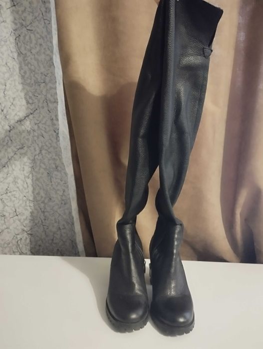 Продаю шкіряні осінні ботфорти