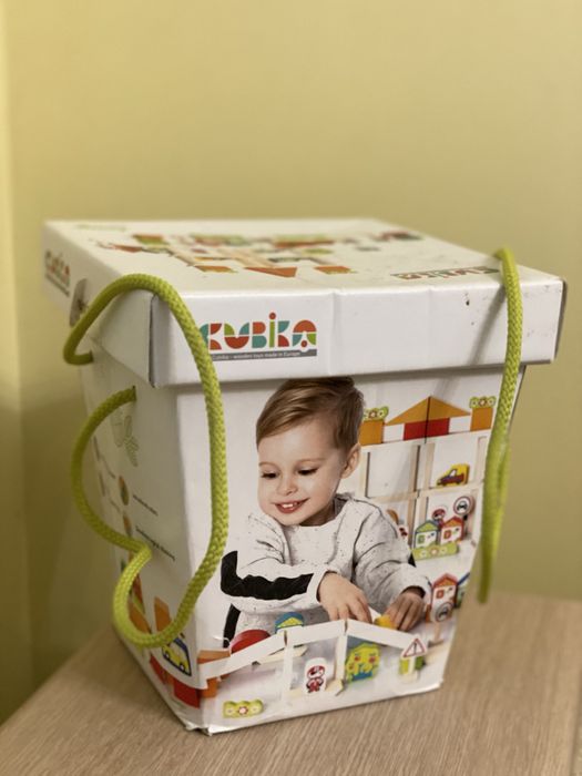 Деревянный конструктор Городок Монтесори