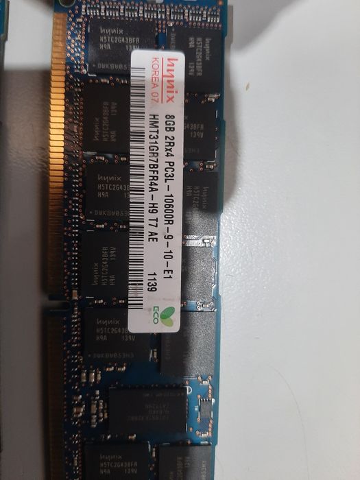 32gb Ram 4x8gb PC3L-10600R memorias de servidor