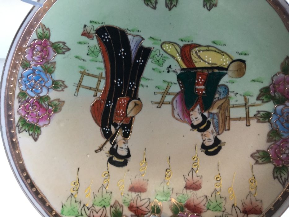 Prato japonês, Meiji cloisonné, Sec. XX