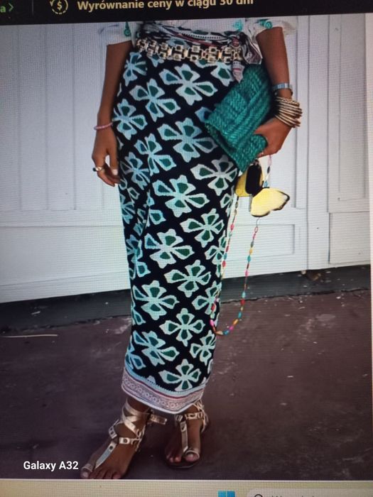 Spódnica maxi w kwiaty