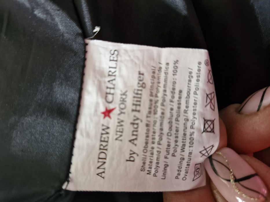 Czarna kurtka męska młodzieżowa z kapturem L