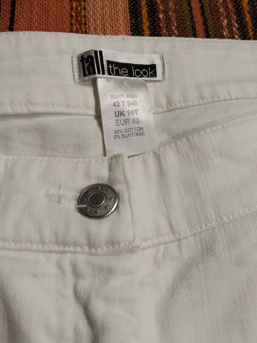 Spodnie rybaczki jeansowe 40