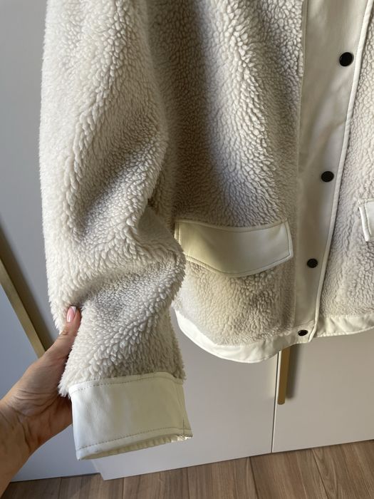 Mango куртка бомбер шерпа тедді шуба