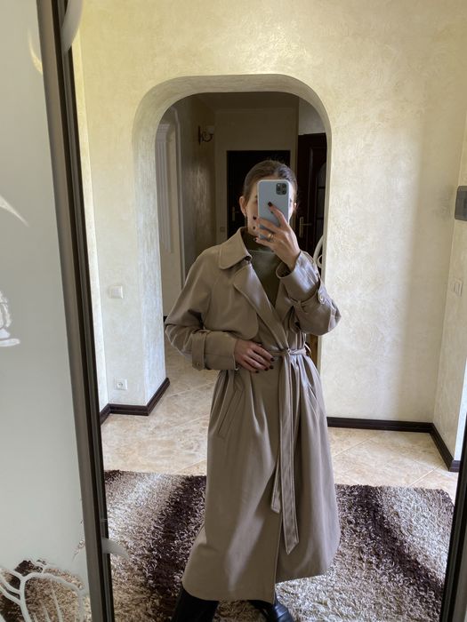 Тренч, плащ екошкіра