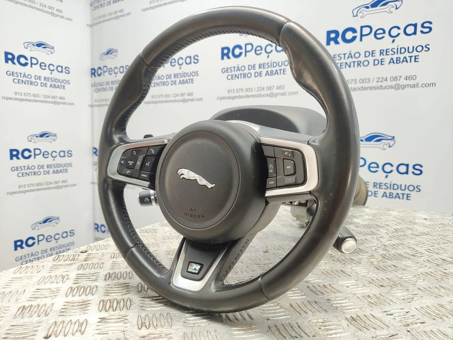 Volante Pele Patilhas Comandos Multifunções Jaguar XE X760 R Sport