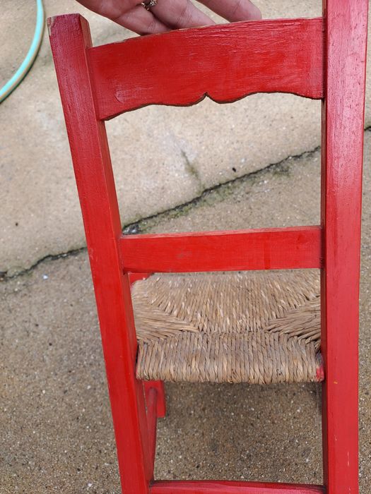 Cadeirinha pintada mão alentejana