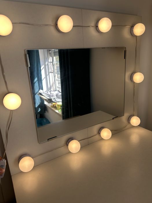 VidaXL Toucador c/luzes LED