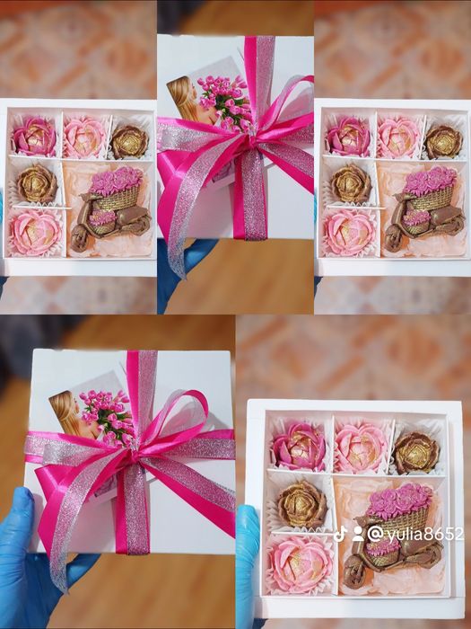 Шоколадні квіти з бельгійського шоколаду преміум якості.