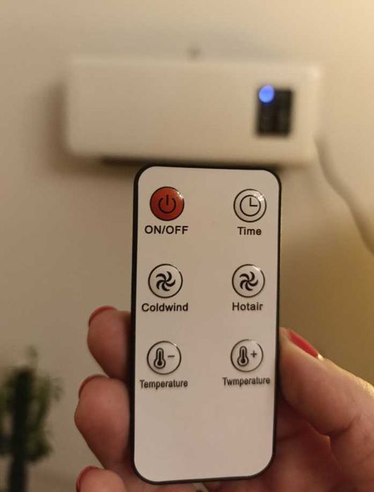 настінний тепловентилятор з сушкою пультом обігрівач дуйка LED дисплей