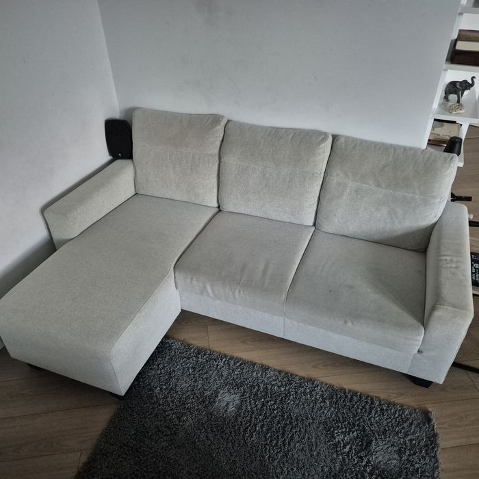 Sofá de 3 lugares com Chaise Longue BOLLSTÄNÄS (IKEA)