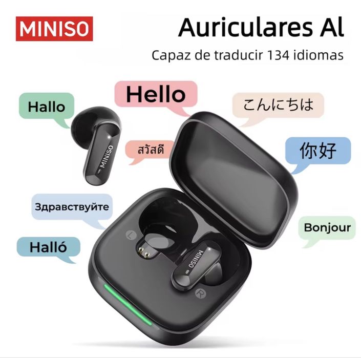 Бездротові Bluetooth-навушники MINISO MS119 з функцією AI-перекладача