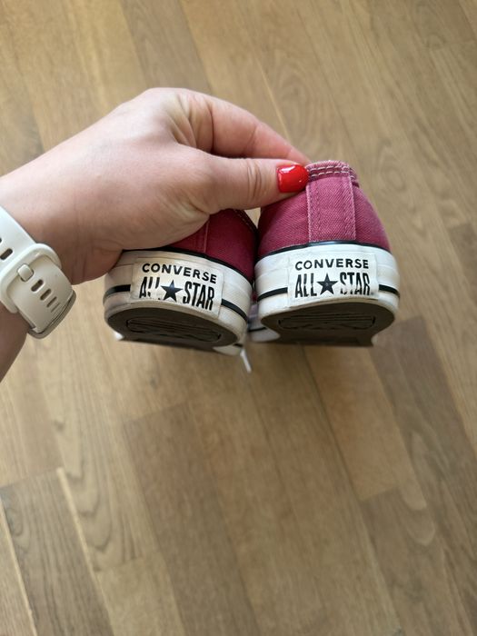 Converse bordowe damskie niskie 37