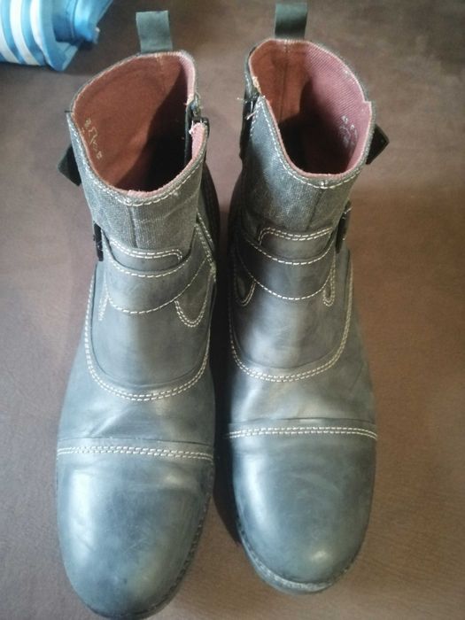 мужские кожаные  ботинки bugatti