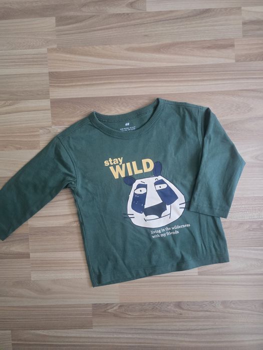 Bluza zielona 98/104 H&M