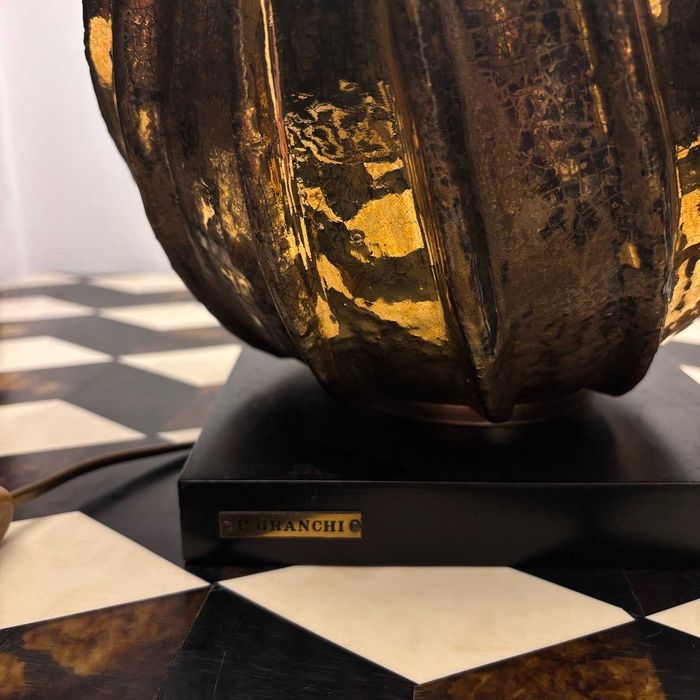 stara lampa stołowa paulo granchi italy design