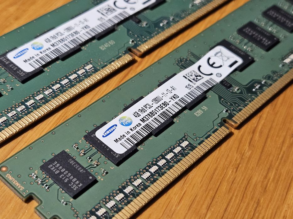 Pamięć operacyjna RAM 2x DDR3 4GB Samsung 1Rx8 PC3L 12800U-11-13-A1