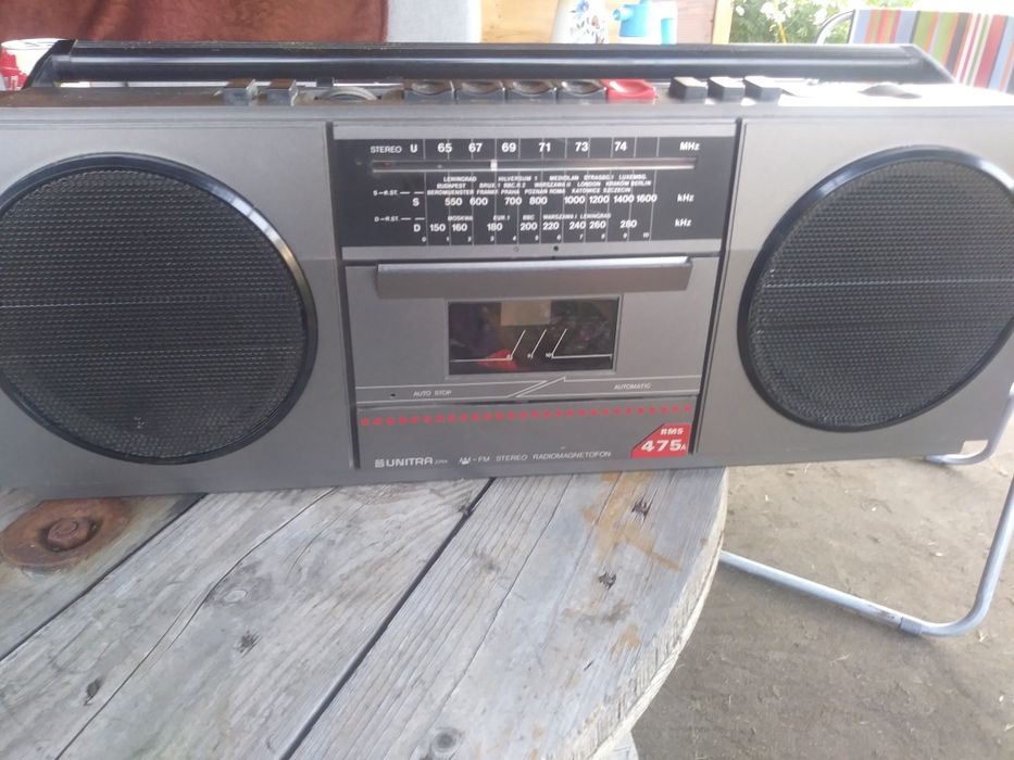 Radiomagnetofon kasetowy, stereo, UNITRA RMS 475
